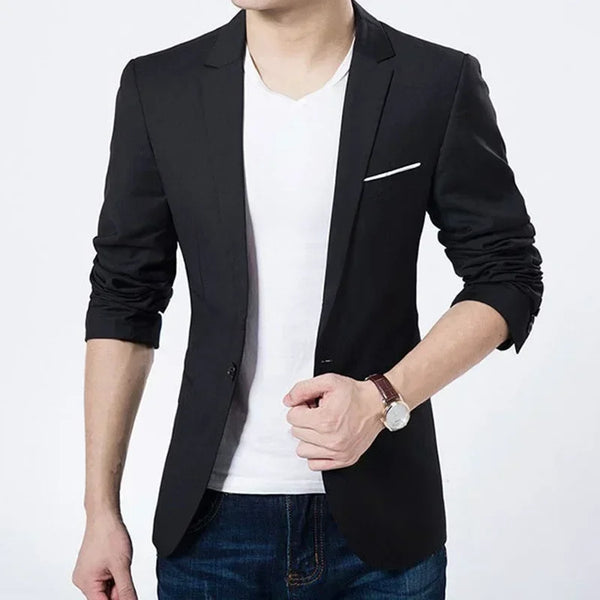 Elegant Men's Slim Fit Blazer - Perfect for Office and Casual Wear